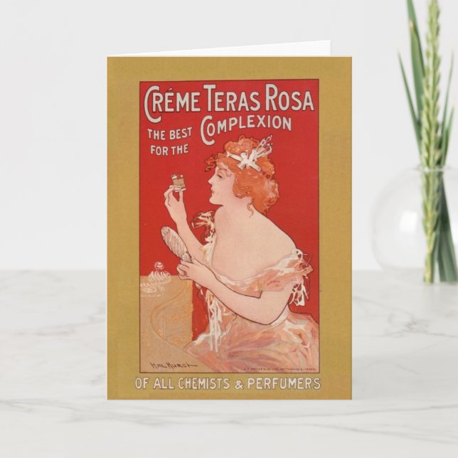 Vintage Beauty Advertisement Announcement (Front)