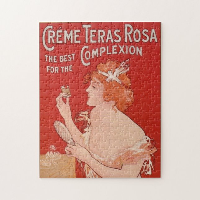 Vintage Beauty Advertisement Illustration Art Jigsaw Puzzle (Vertical)