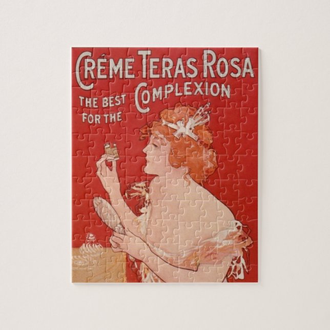 Vintage Beauty Advertisement Illustration Art Jigsaw Puzzle (Vertical)