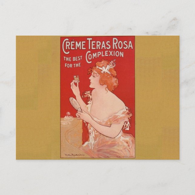 Vintage Beauty Advertisement Postcard (Front)