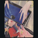 Vintage Beauty and Fashion Accessories iPad Cover<br><div class="desc">This vibrant,  vintage illustration comes from a 1933 fashion magazine. The image shows the contents of a young woman's purse,  including keys,  makeup,  a mirror,  and more.</div>