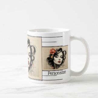 Vintage Beauty Parlour Hair Salon Stylist Cosmetic Coffee Mug