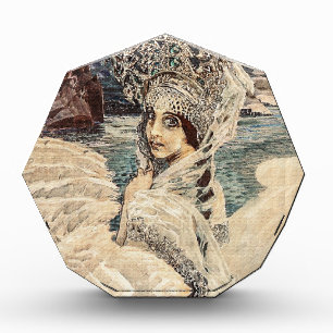 Vintage Beauty Swan Princess Vrubel Painting Photo Block