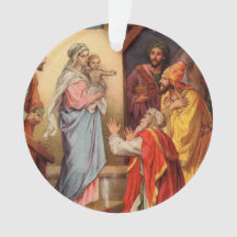 Vintage bébé Jésus et les 3 rois