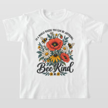 Vintage Bee and Wild Flowers