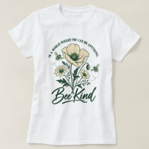 Vintage Bee and Wild Flowers