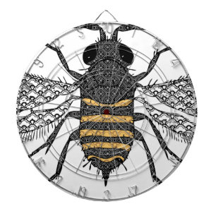 vintage bee dartboard