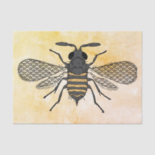 Vintage Bee  Decoupage Tissue Paper