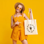 Vintage Bee Flower Daisy Quote Just Be You Tote Bag<br><div class="desc">Vintage Bee Flower Daisy Quote Just Be You Tote Bag</div>
