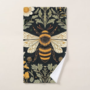 Vintage Bee Garden  Hand Towel