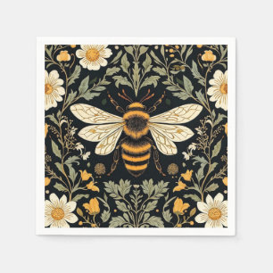 Vintage Bee Garden  Napkin