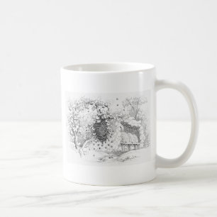 Vintage Bee Hives Coffee Mug