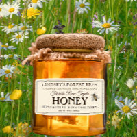 Vintage Bee Honey Label Hand Bottled Raw Shipping