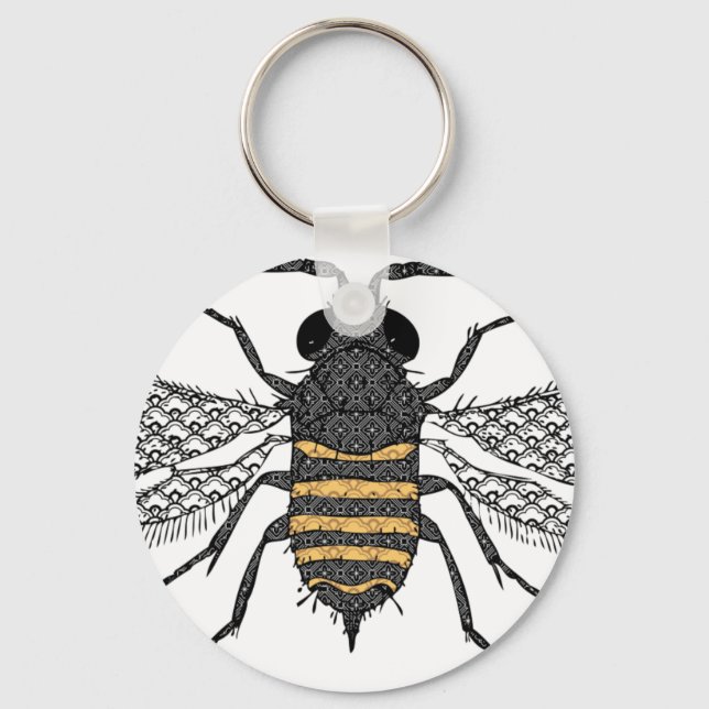vintage bee keychain (Front)