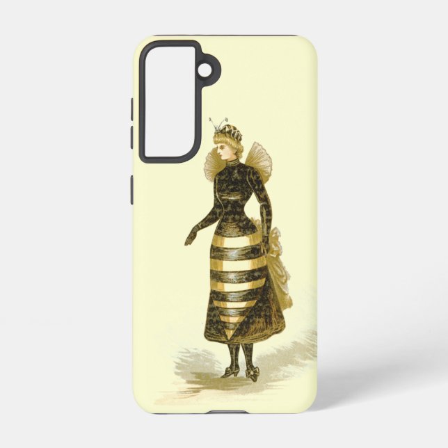 Vintage Bee Lady Samsung Galaxy S21 Case (Back)