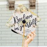 Vintage Bee-lieve in Yourself Floral Graduation Cap Topper<br><div class="desc">Celebrate your graduation in style and stand out with our rustic summer graduation cap topper. Crafted from yellow and gold glitter agate crystal edges, it perfectly encapsulates the essence of nature. The piece further features a honeycomb background and delicate honey drips, adding a touch of whimsy. Its unique charm is...</div>
