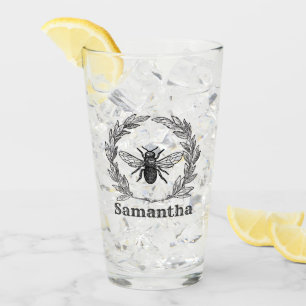 Vintage Bee Ornate Glass