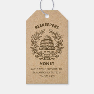 Vintage Bee Rustic Honey Gift Tag
