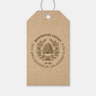 Vintage Bee Rustic Honey Gift Tag