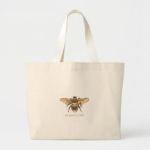 Vintage Bee Tote Bag | Nature Tote Bag