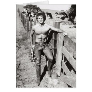 Vintage Beefcake Cowboy