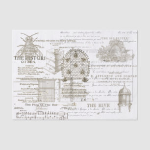 Vintage Beekeeping Apiary Wrap Tissue Paper