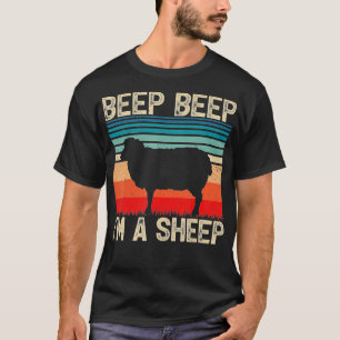 Vintage Beep Beep I'm A Sheep Retro Sheep Farmer T-Shirt