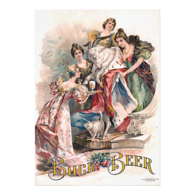 Vintage Beer Advertisement  Poster  (Front)