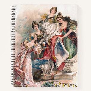 Vintage Beer Advertisement Poster Notebook