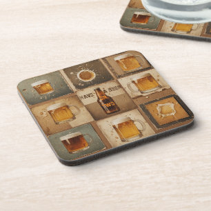 Vintage beer coaster