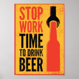 Vintage beer poster