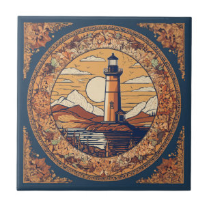 Vintage Beige Lighthouse Tile