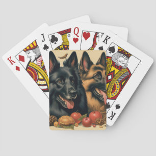 Vintage Belgian Tervuren Painting Playing Cards