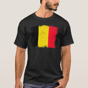 Vintage Belgium Flag Belgian Independence Day T-Shirt