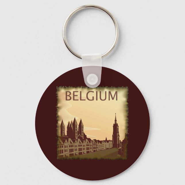 Vintage Belgium Keychain (Front)