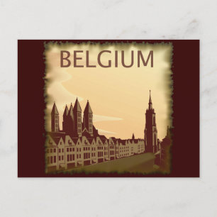 Vintage Belgium Postcard
