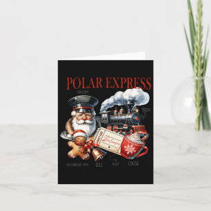 Vintage Believe Train North Pole Polar Express All Card