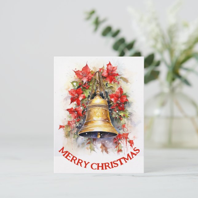 Vintage Bell - Christmas Card (Standing Front)