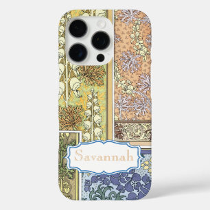 Vintage Bell Floral Pattern iPhone 16 Pro Case