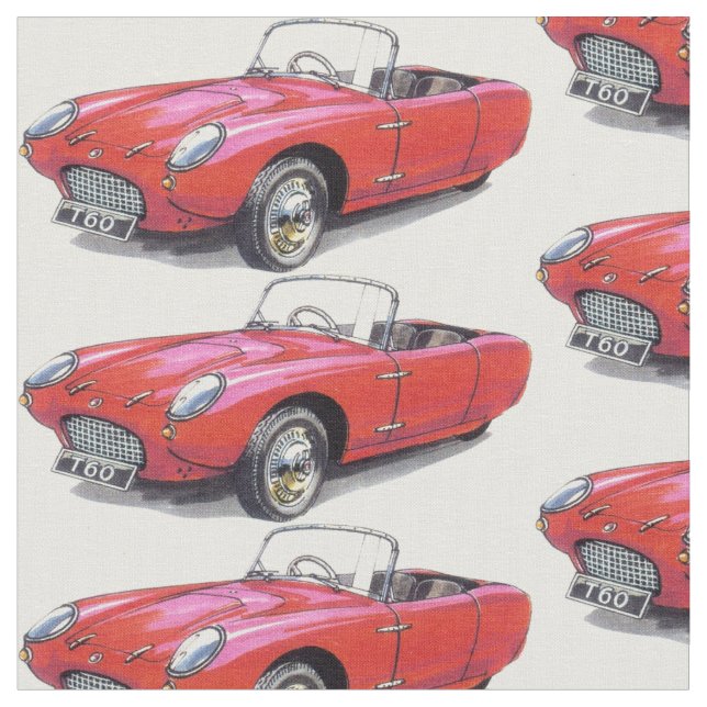 vintage Berkeley T60 car fabric (Close Up)