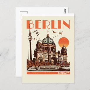 vintage berlin cathedral - Collegiate Church  Postcard