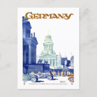 Vintage Berlin, Germany, Travel Poster