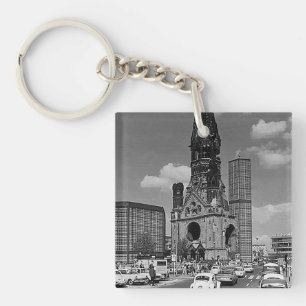 Vintage Berlin Kaiser Wilhelm Memorial church Keychain
