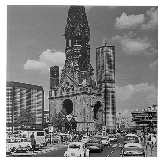 Vintage Berlin Kaiser Wilhelm Memorial church Tile (Front)