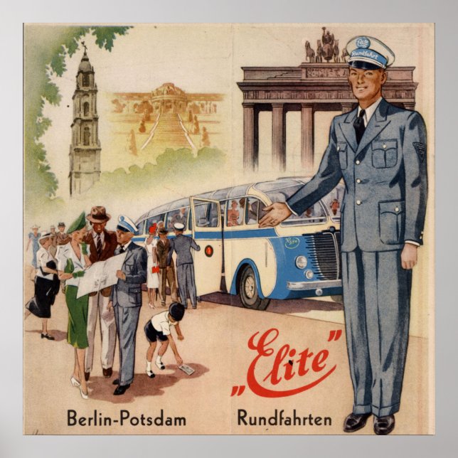 Vintage Berlin-Potsdam Poster (Front)