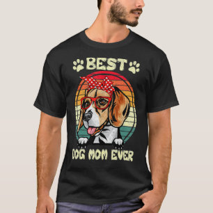 Vintage Best Beagle Mom Ever Dog Mama Mother's Da T-Shirt