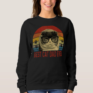 Vintage Best Cat Dad Ever Cat Daddy 2 Sweatshirt