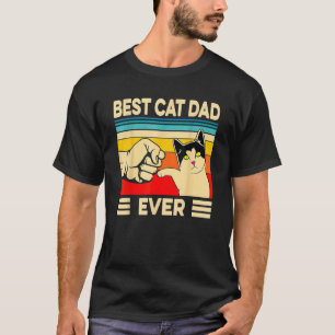 Vintage Best Cat Dad Ever Cat Daddy Father Day 1 T-Shirt