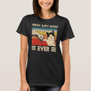 Vintage Best Cat Dad Ever Cat Daddy Father Day 2 T-Shirt