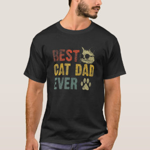 Vintage Best Cat Dad Ever Cat Daddy T-Shirt
